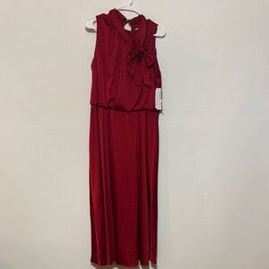 London Style Red Maxi Dress